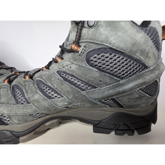 Merrell Moab 2 Mid Waterproof Hiking Boots Men's Granite Gray Vibram - Picture 8 of 11